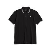 G Star Golfer Dunda Slim Stripe Polo S/S Black